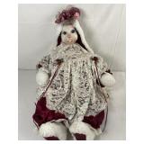 Porcelain Anthropomorphic Rabbit Doll