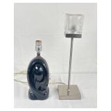 2 Table Lamps (12.5in & 17.5in Tall)
