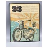 1968 Honda Scrambler 450 Advert. 9x11Inches.