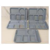 Texas Ware Confetti Blue Speckle Lunch Serving