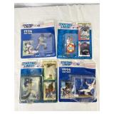 Four Starting Lineup Sports Star Collectibles.