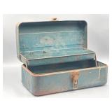 Blue Tool Box/Tackle Box. 14In Wide.