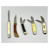 Five Folding Pocket Knives.
