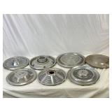 7 Mixed Wheel Hubcaps.