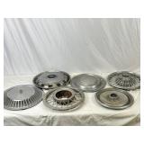6 Mixed Wheel Hubcaps.