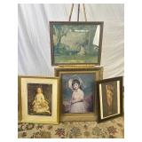 4 Pieces of Framed Artwork: Print of 'La S