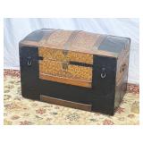 Victorian Dome-top Steamer Trunk. 30In W, 17In D