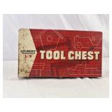 (Empty) Tin Tool Chest Box.