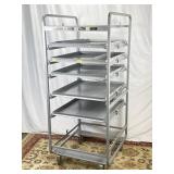 Industrial Mobile Storage Cart, 28In W, 32In D.