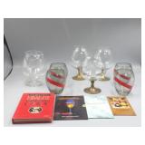 Brass Stemmed Drinking Glasses, G.H. Muum