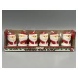 Vtg Holiday Style Santa Tea Lights New In Package