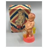 Vtg Bubbling Baby Toy/Figure In Original Box