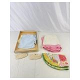Vtg Baby Clothes, Shoes, & Blankets