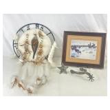 Dream Catcher, Spur, Framed Cowboy Print.