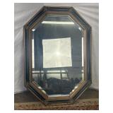 Vtg Octagonal Wall Mirror 40in x28in