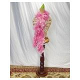 Pedestal/Plant Stand w/ Whicker Bust/Dress Form