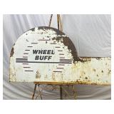 WHEEL BUFF Service Sign. 23' x 41-1/2'