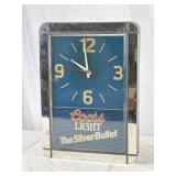 Coors Light The Silver Bullet Wall Clock.