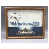 1995 Budweiser Clydesdales Clock 14in x2in x11in