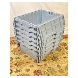 (Keep Box) Six Flip Top Totes/Containers.