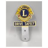 Lions International license Plate Topper.