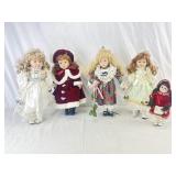 5 Collectable Porcelain Dolls.