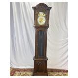 Vtg Ridgeway Tall Case Grandfather Clock