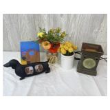 Scentsy Wax Warmer, Faux Potted Plants, &