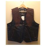 XL Navarre Leather Co. Lambskin Leather Vest
