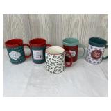 5 Christmas Mugs