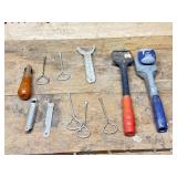 Paint Can Openers, Wood Scrappers, Stitching Awl