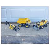 Tonka Backhoe, Dump Truck, Front End Loader.