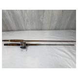2 Old Incomplete Fishing Poles w/ VTG South Bend
