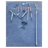 Limp Trimmers, Shovels, Hoe, Air Pump, Cable Winch