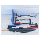 Mixed Lot of WindShield Brushes, Bicycle Pump,
