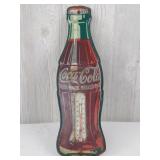 Vtg Metal Coca-Cola Thermometer (17in Tall)