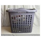 Tall Laundry Basket w/ 2 Top Sheets. 2 Fitted