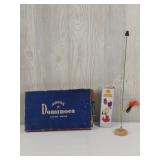 Dominos, Drinking Lucky Bird, & Woodpecker Toy