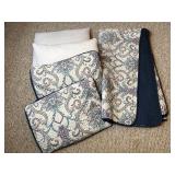 Quilt, Two Matching Pillow Cases, & Four Pillows
