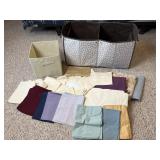 Foldable Cloth Bins w/ Sheets & Pillow Cases