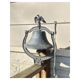 10Inch Cast Iron Bell With Eagle.