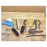 Wite Brushes, Dust Brooms, Shoe Brushes.