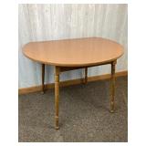 Round Single-Drop-Leaf Table