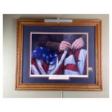 Large Framed, Lighted If My People Print Signed
