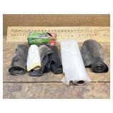 Trash Bags and Plastic Covering.