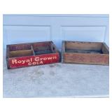 Royal Crown Cola & Pepsi Bottle Crates.
