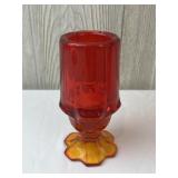 MCM Fenton Amberina Glass Table Lighter Missing