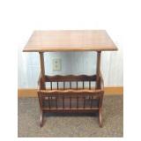 Side Table with Magazine Storage 25" Tall x 21"