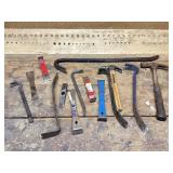 Claw Hammers, Pry Bars/Scrappers.