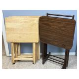 5 Folding TV Tray Tables